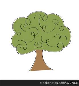 tree, illustration in vector format