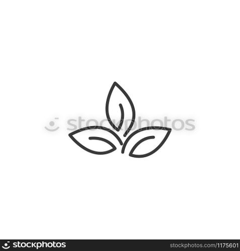 Tree leaf icon ecology nature element vector