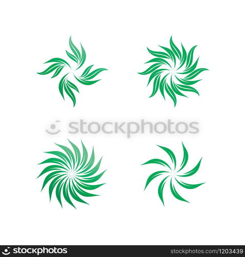 Tree leaf vector logo design eco friendly concept