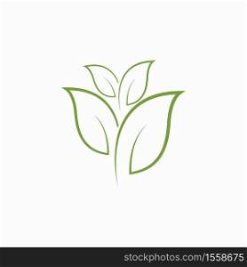 Tree-leaf-vector-logo-design,-eco-friendly-concept