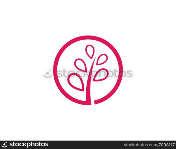 Tree leaf vector logo design, eco-friendly concept