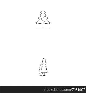 Tree Line Logo Template vector symbol nature