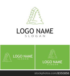 Tree Line Logo Template vector symbol nature