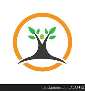 Tree logo images design illustration