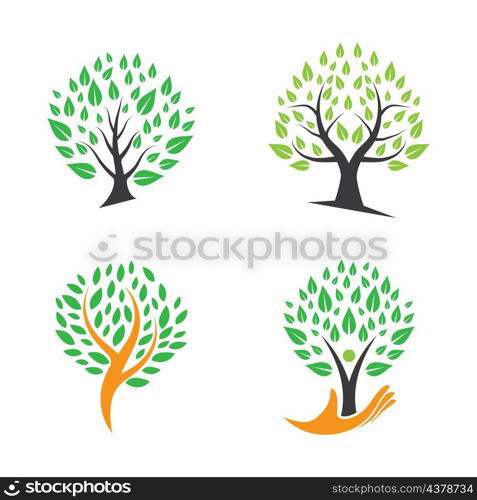 Tree logo images design illustration