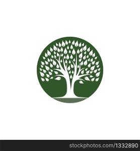 Tree logo template vector icon illustration