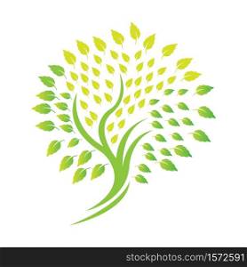 Tree logo template vector icon illustration