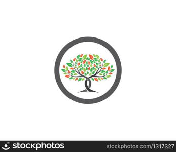 Tree logo template vector icon illustration design