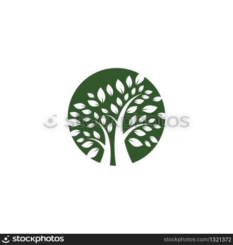 Tree logo template vector icon illustration design