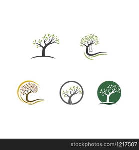 Tree logo template vector illustration