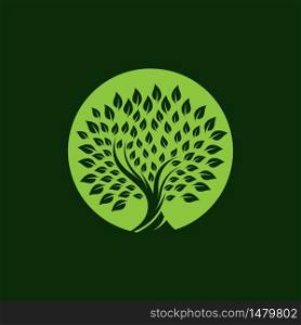 Tree logo vector icon design