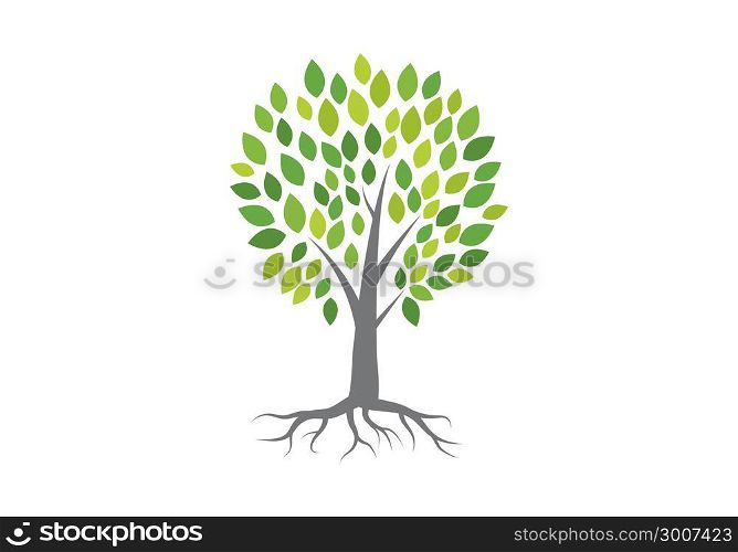 Tree logo vector icon template