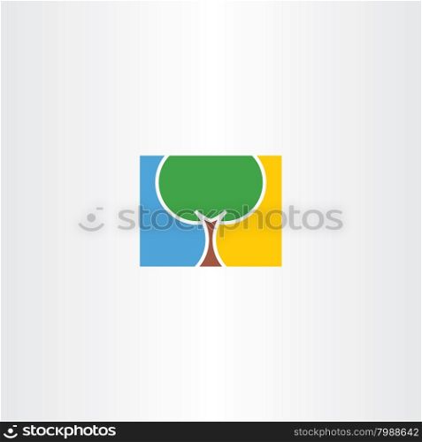 tree natural vector logo icon eco sign nature