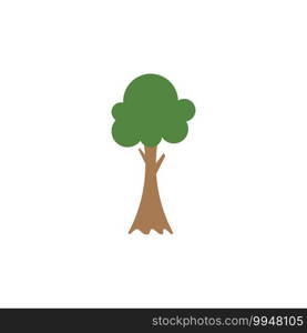 Tree nature illustration logo template vector design