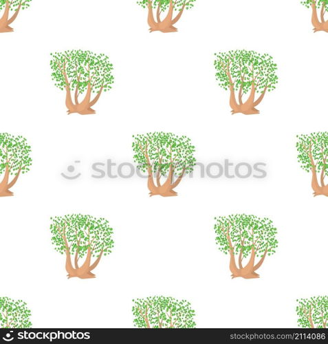 Tree pattern seamless background texture repeat wallpaper geometric vector. Tree pattern seamless vector