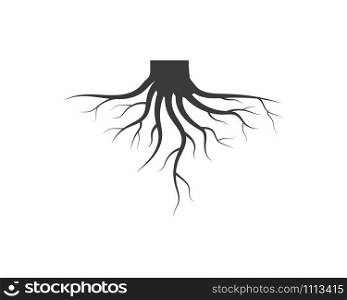 tree roots vector icon illustration design template