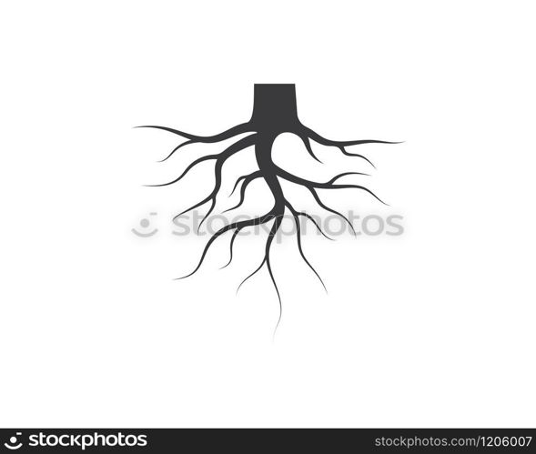 tree roots vector icon illustration design template