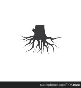 tree roots vector icon illustration design template