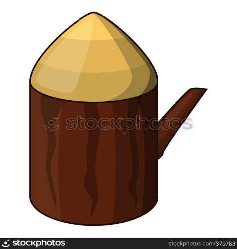 Tree stump icon. Cartoon illustration of tree stump vector icon for web. Tree stump icon, cartoon style