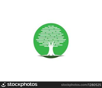 Tree symbol vector icon illustration