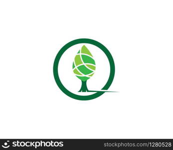 Tree symbol vector icon illustration