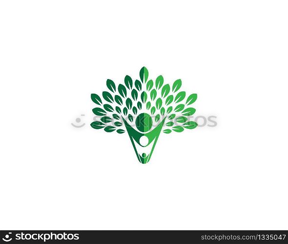 Tree symbol vector icon illustration
