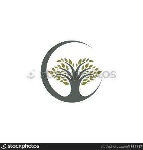Tree symbol vector illustration design