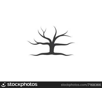 Tree without leaf icon logo template vector design