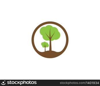 Trees icon logo template