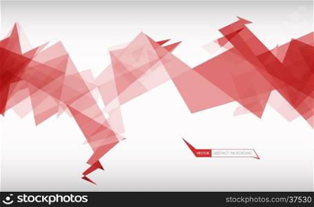 Trendy banner from abstract triangles. Trendy banner from abstract triangles. Vector illustration. Used opacity layers