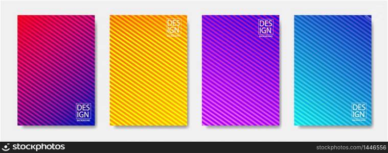 Trendy gradient abstract line pattern background cover design.Modern background design with trendy and vivid color. Cover template for placard, poster. vector illustration. Trendy gradient abstract line pattern background cover design.Modern background design with trendy and vivid color. Cover template for placard, poster. vector