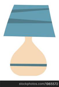 Trendy lampshade, isolated light retro or vintage model of bulb. Electricity appliance or accessory for home or office. Antique charm and illumination, elegant device for houses. Vector in flat style. Lampshade for home or office, interior design