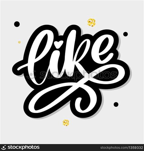 Trendy like letter, great design for any purposes. Hand drawn like letter for decorative design. Love lettering sign. Hand drawn. Trendy like letter, great design for any purposes. Hand drawn like letter for decorative design. Love lettering sign. Hand drawn illustration slogan