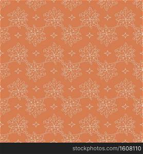Trendy orange winter pattern in modern style. Simple design, graphic element. Floral vector Xmas celebration. Floral vector Xmas celebration. Trendy orange winter pattern in modern style. Simple design, graphic element