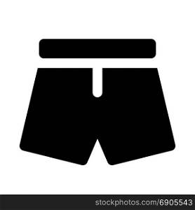 trendy shorts, icon on isolated background