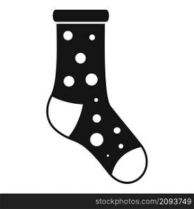 Trendy sock icon simple vector. Winter sport sock. Fashion item. Trendy sock icon simple vector. Winter sport sock