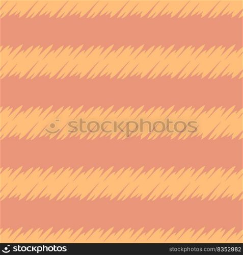 Trendy striped abstract seamless pattern in 1970s style. Perfect print for T-shirt, fabric, textile. Hand drawn vector illustration for decor and design.