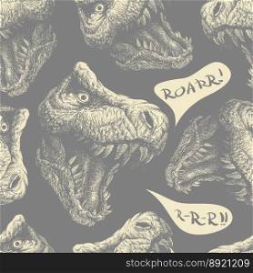 Trex seamless background eps8 vector image