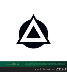 Triangle A Letter Icon Vector Logo Template Illustration Design. Vector EPS 10.