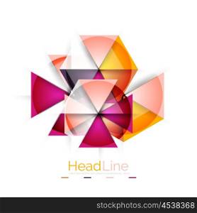 Triangle abstract background. Modern business triangle abstract background