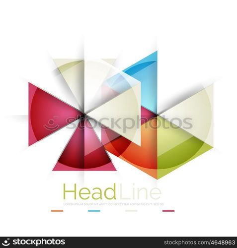 Triangle abstract background. Modern business triangle abstract background