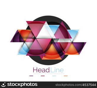 Triangle abstract background. Triangle abstract vector background. Colorful modern composiition