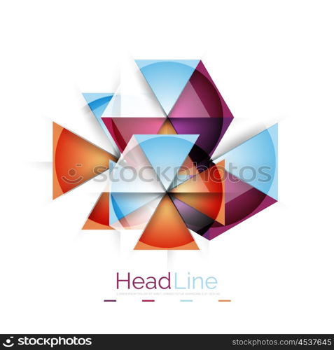 Triangle abstract background. Triangle abstract vector background. Colorful modern composiition