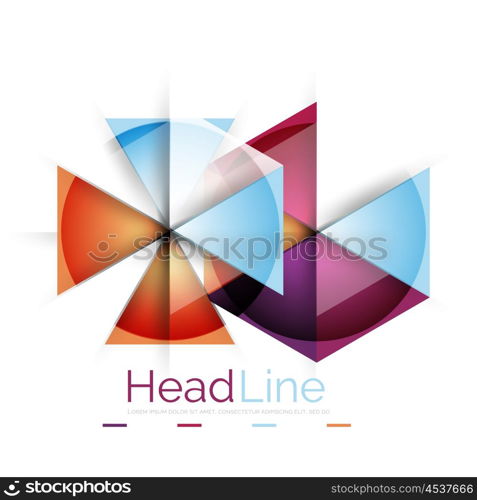 Triangle abstract background. Triangle abstract vector background. Colorful modern composiition