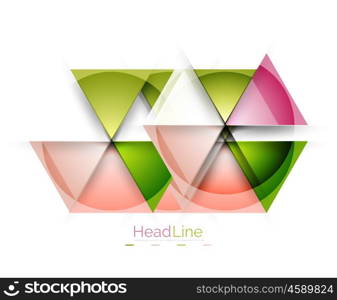 Triangle abstract background. Triangle abstract vector background. Colorful modern composiition