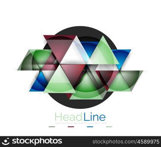 Triangle abstract background. Triangle abstract vector background. Colorful modern composiition