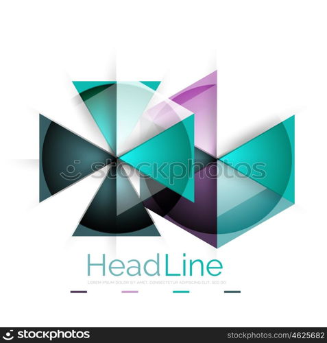 Triangle abstract background. Triangle abstract vector background. Colorful modern composiition