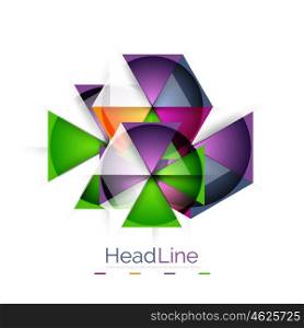 Triangle abstract background. Triangle abstract vector background. Colorful modern composiition