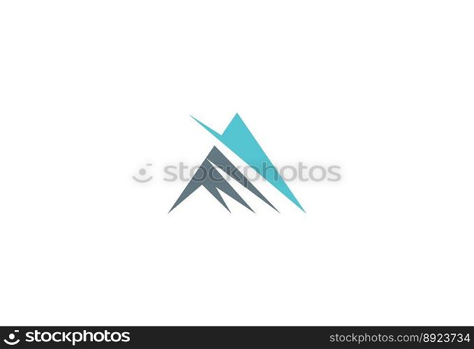 Triangle abstract logo vector image