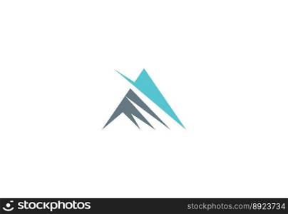 Triangle abstract logo vector image